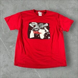 Vintage Velvet Revolver Shirt Mens Large Red Y2K Band Tour Tee Guns Obscure Rare